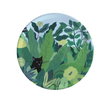 PLATEAU ROND PANTHÈRE DE LA...